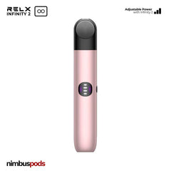 Front view of the Cherry Blossom RELX Infinity 2 Vape Pod Device highlighting its floral-inspired design.